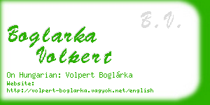 boglarka volpert business card
